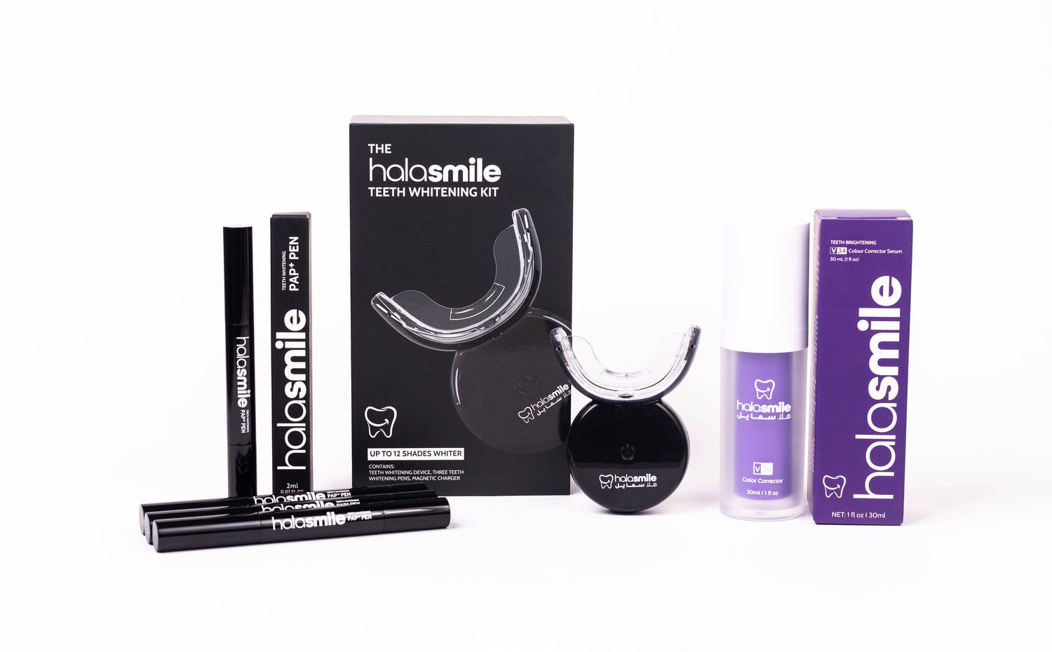 image of Halasmile teeth whitening products
