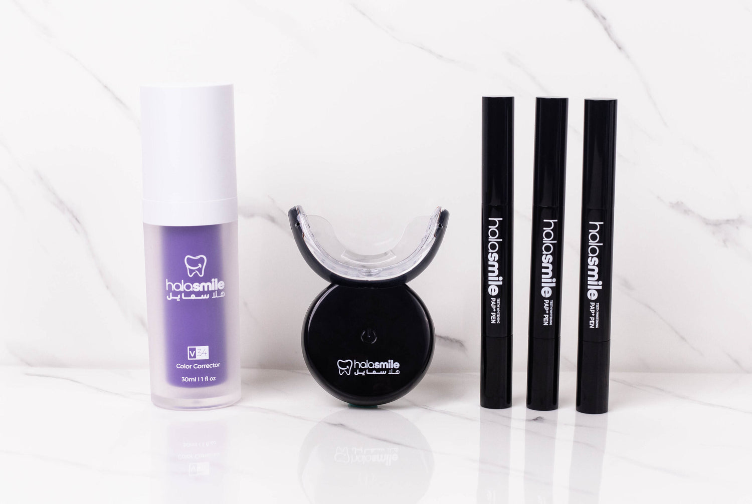 image of Halasmile's teeth whitening products