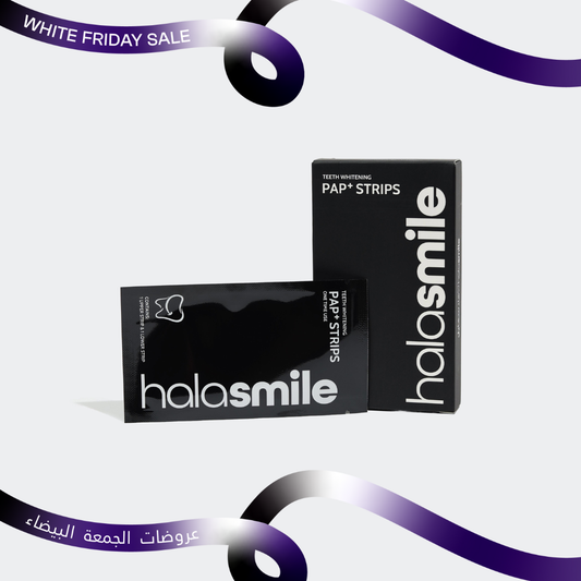 لصقات تبييض الأسنان